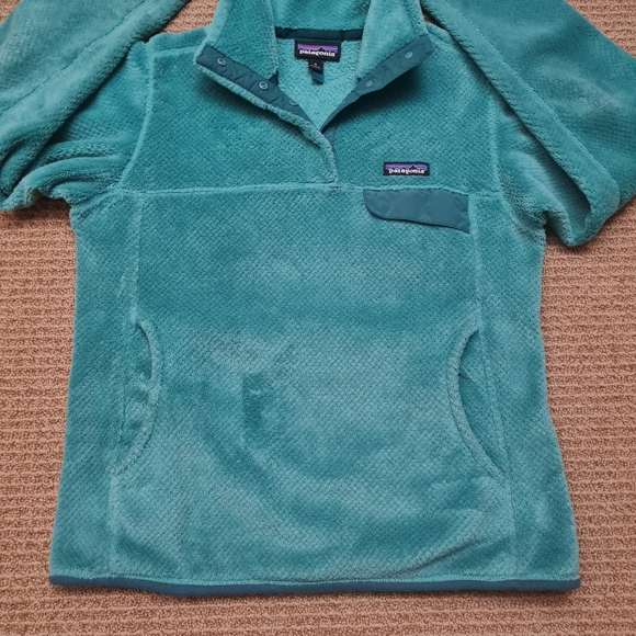 Patagonia Re-tool Snap-T Fleece Pullover Teal Green Women's Size S - Picture 5 of 13